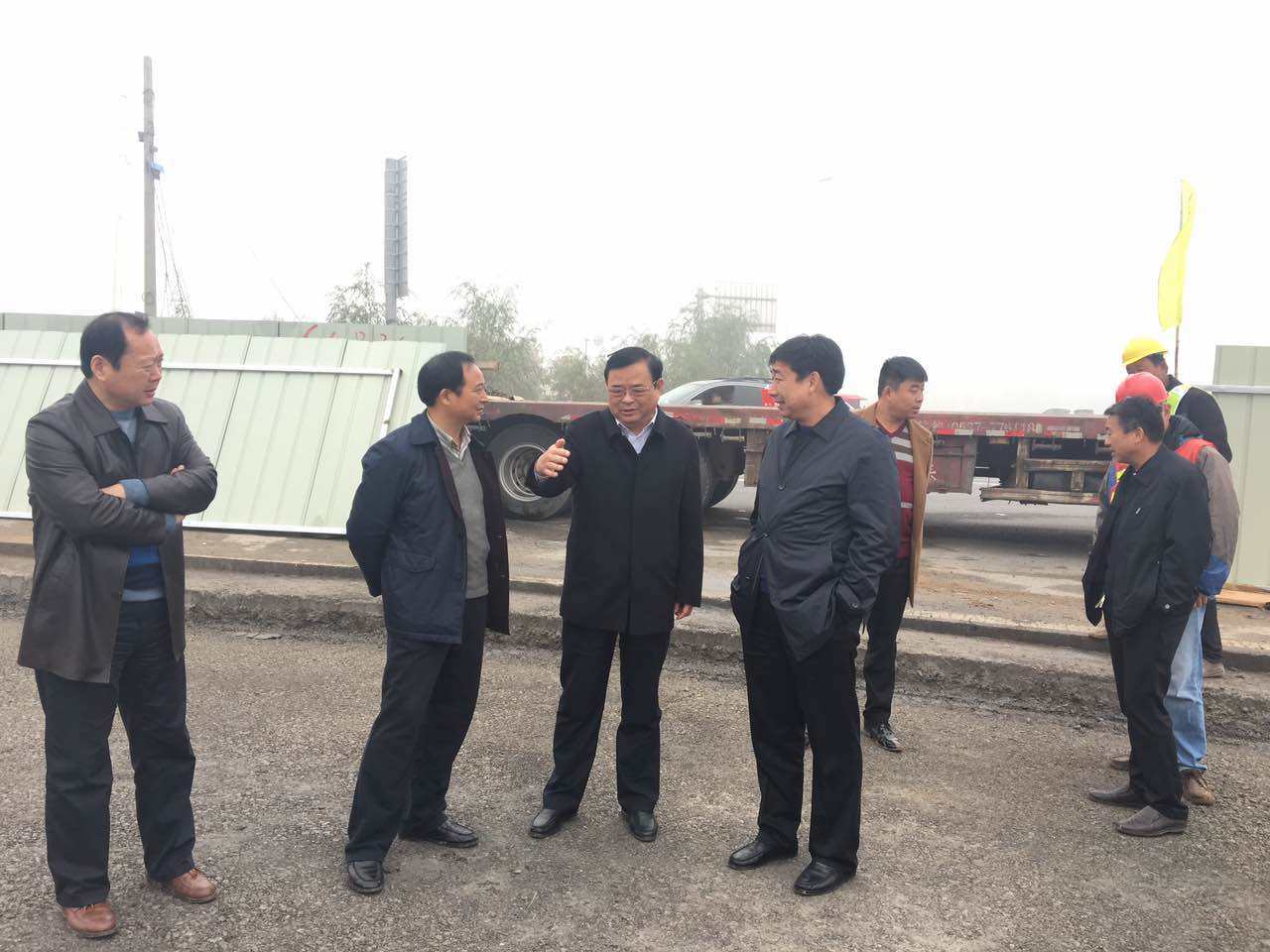 王国民,张占州调研指导大广高速滑县站,长济高速牛屯站拓宽改造工程