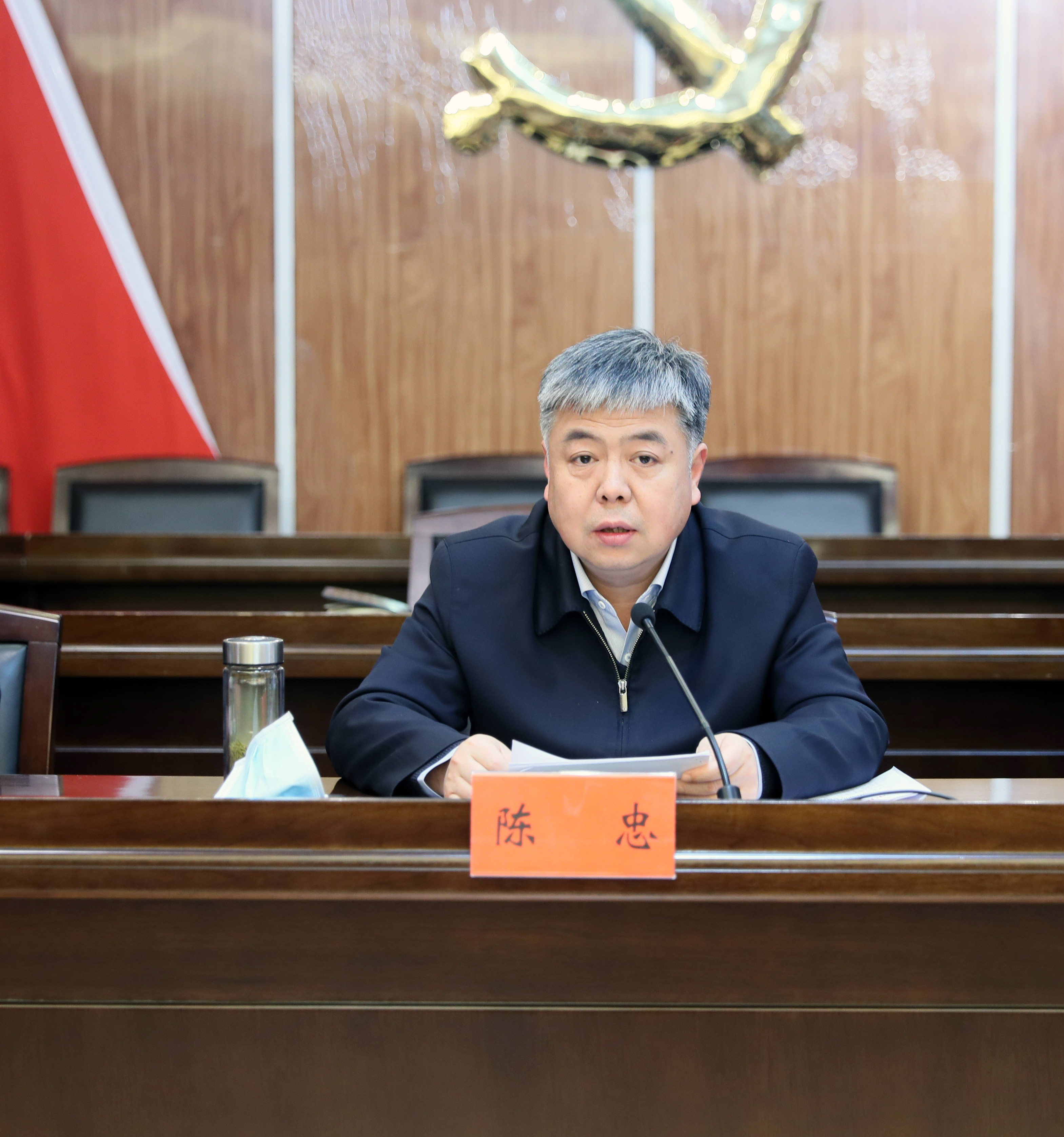 书记陈忠,县委副书记,县长陆志杰,县领导吴瑞军,李勇,张绍体,范俊杰